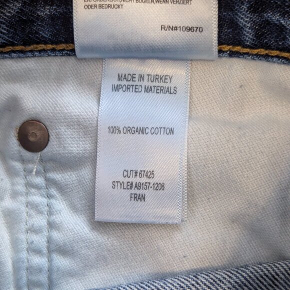 Agolde Fran Low Slung Straight Jeans (34) - Picture 13 of 15